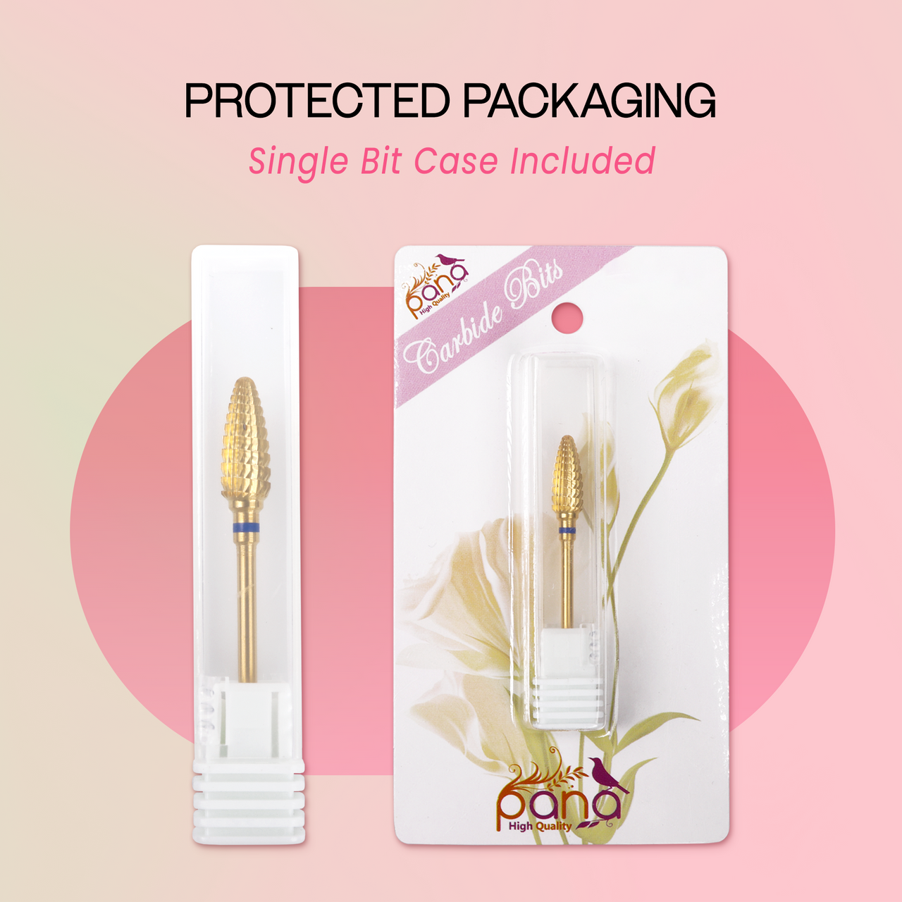 3/32" Large Cone Gold Carbide Bit (XF - C)