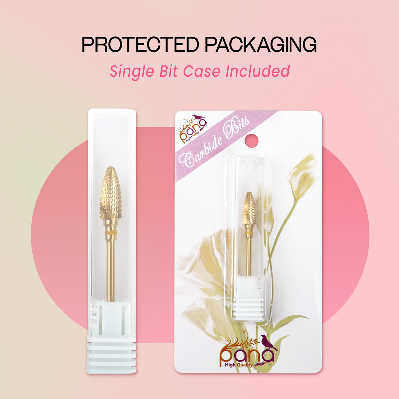 3/32" Large Cone Gold Carbide Bit (XF - C)