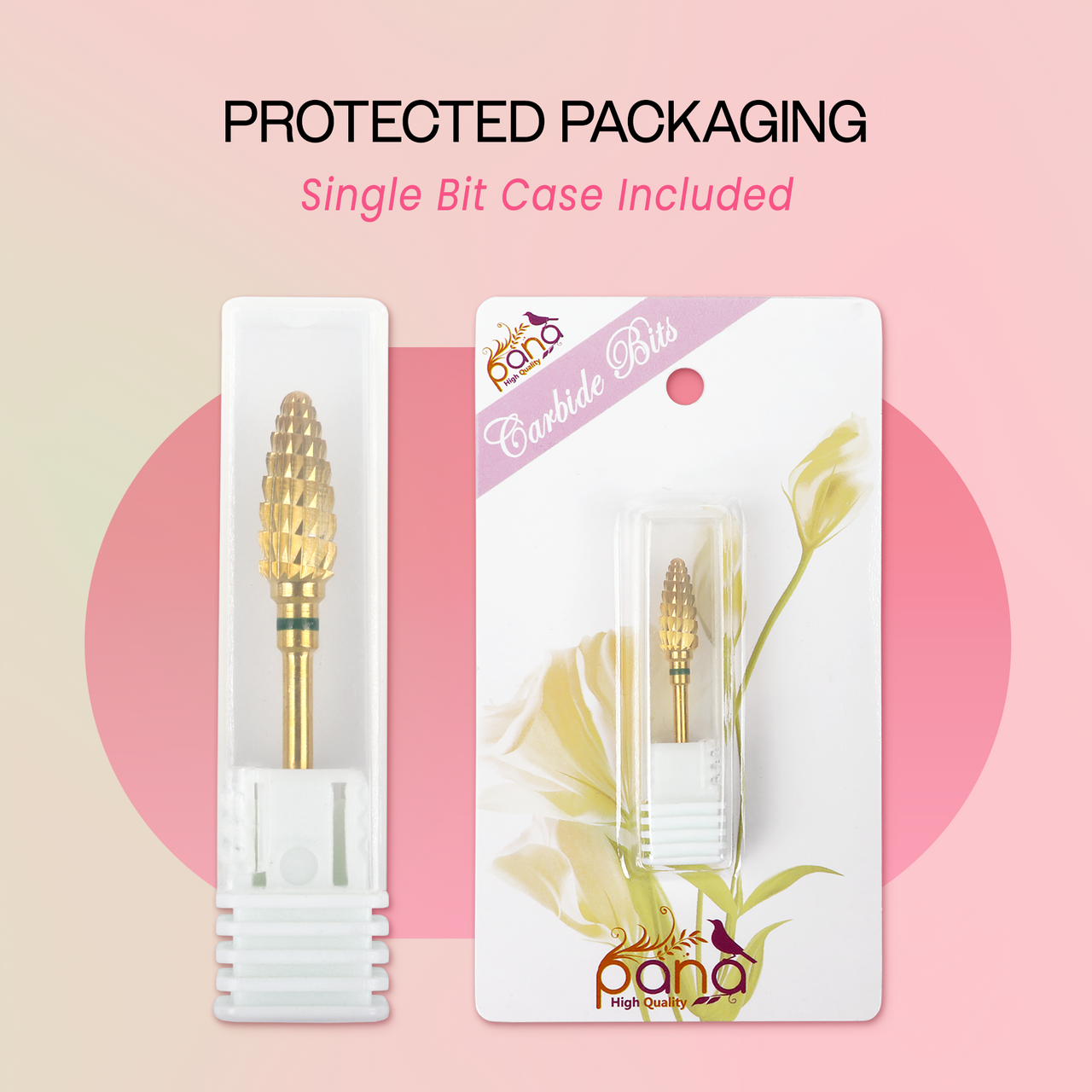 3/32" Large Cone Gold Carbide Bit (XF - C)