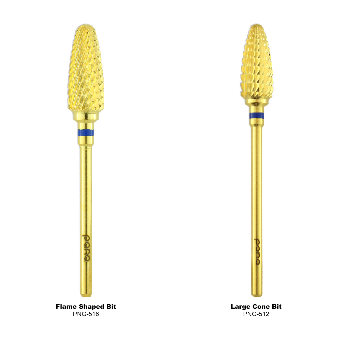 3/32" Flame Shaped Gold Carbide Bit (F - C)
