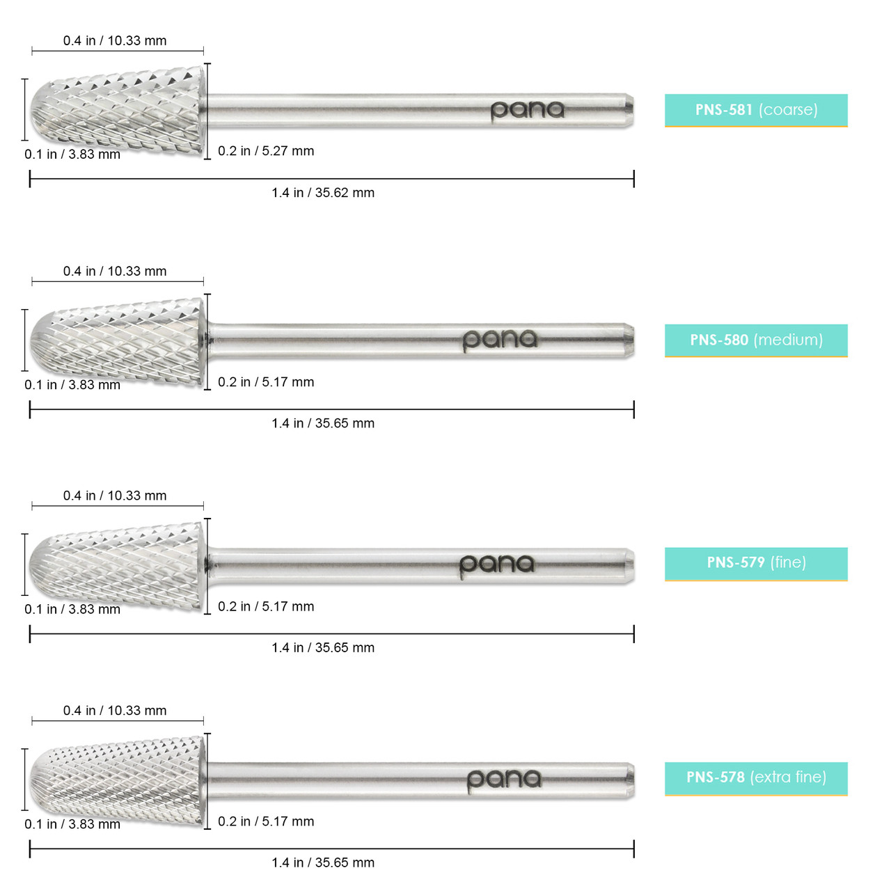 3/32" Safety Silver Carbide Bit (XF - C)