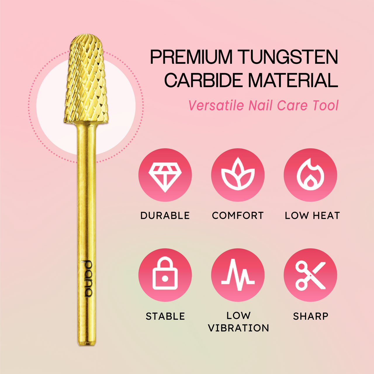 3/32" Safety Gold Carbide Bit (XF - C)