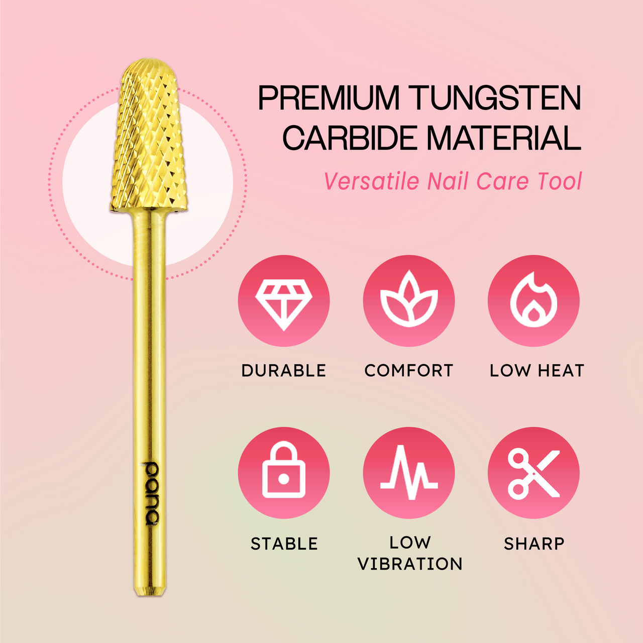 3/32" Safety Gold Carbide Bit (XF - C)