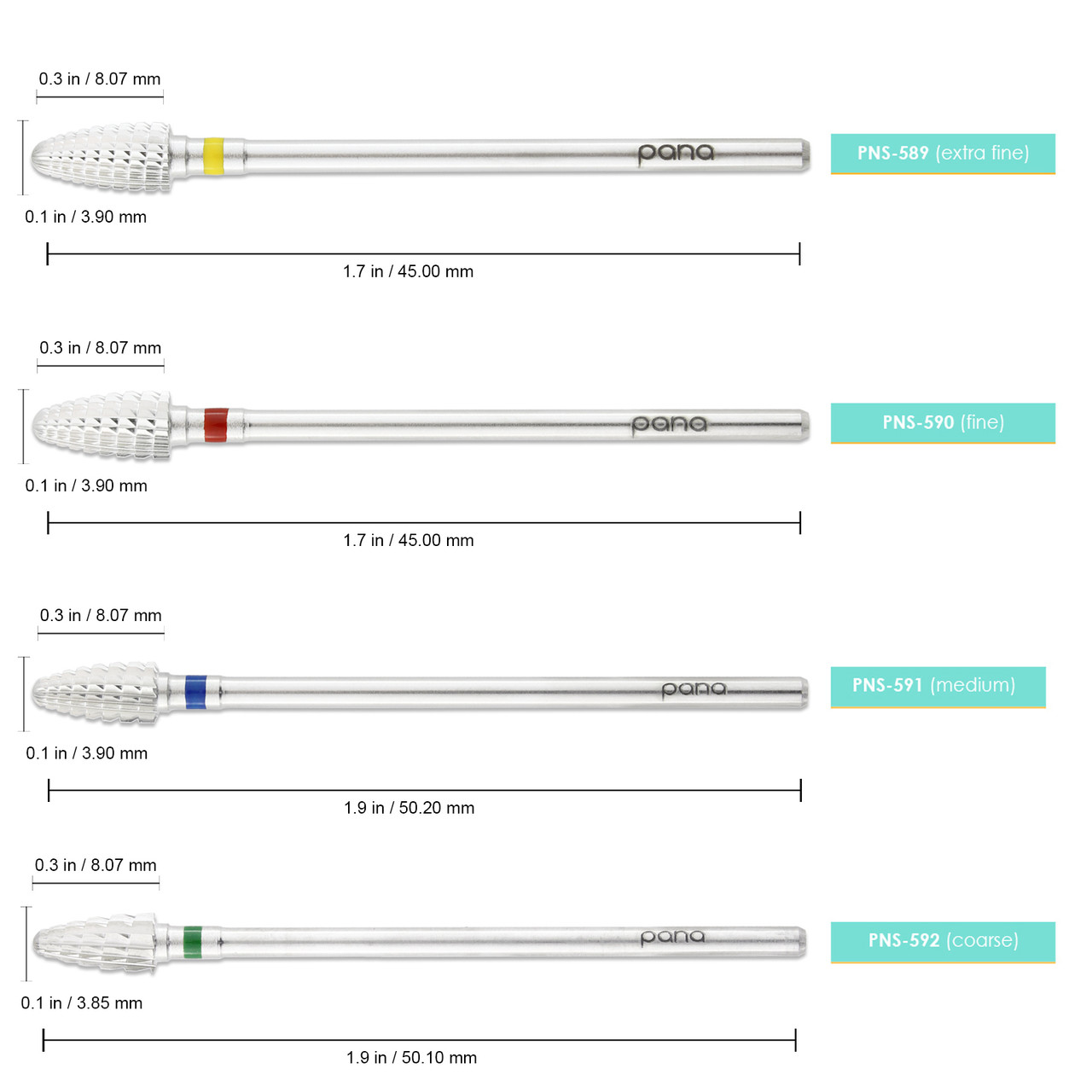 3/32" Mini Cone Silver Carbide Bit (XF - C)