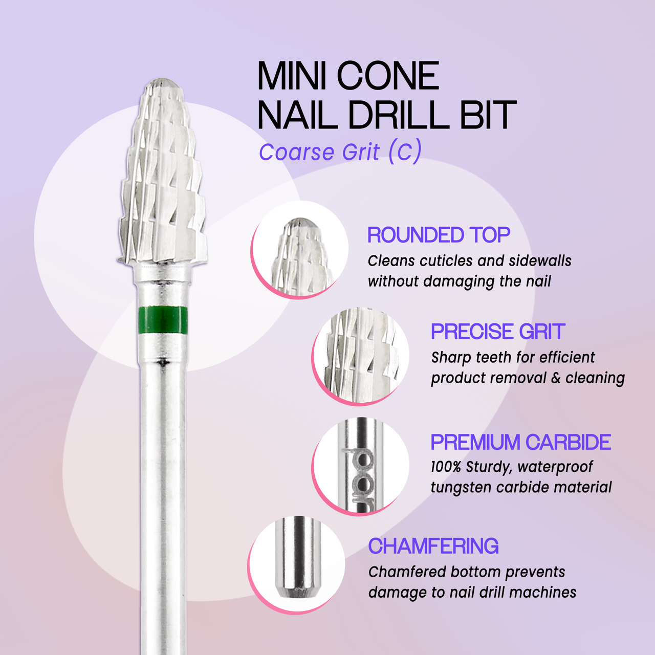 3/32" Mini Cone Silver Carbide Bit (XF - C)