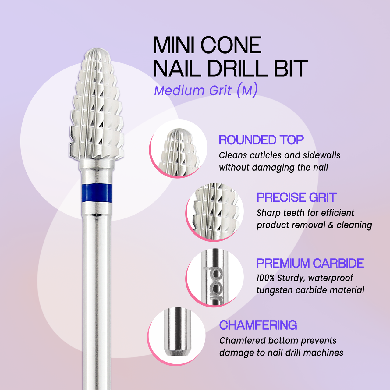 3/32" Mini Cone Silver Carbide Bit (XF - C)