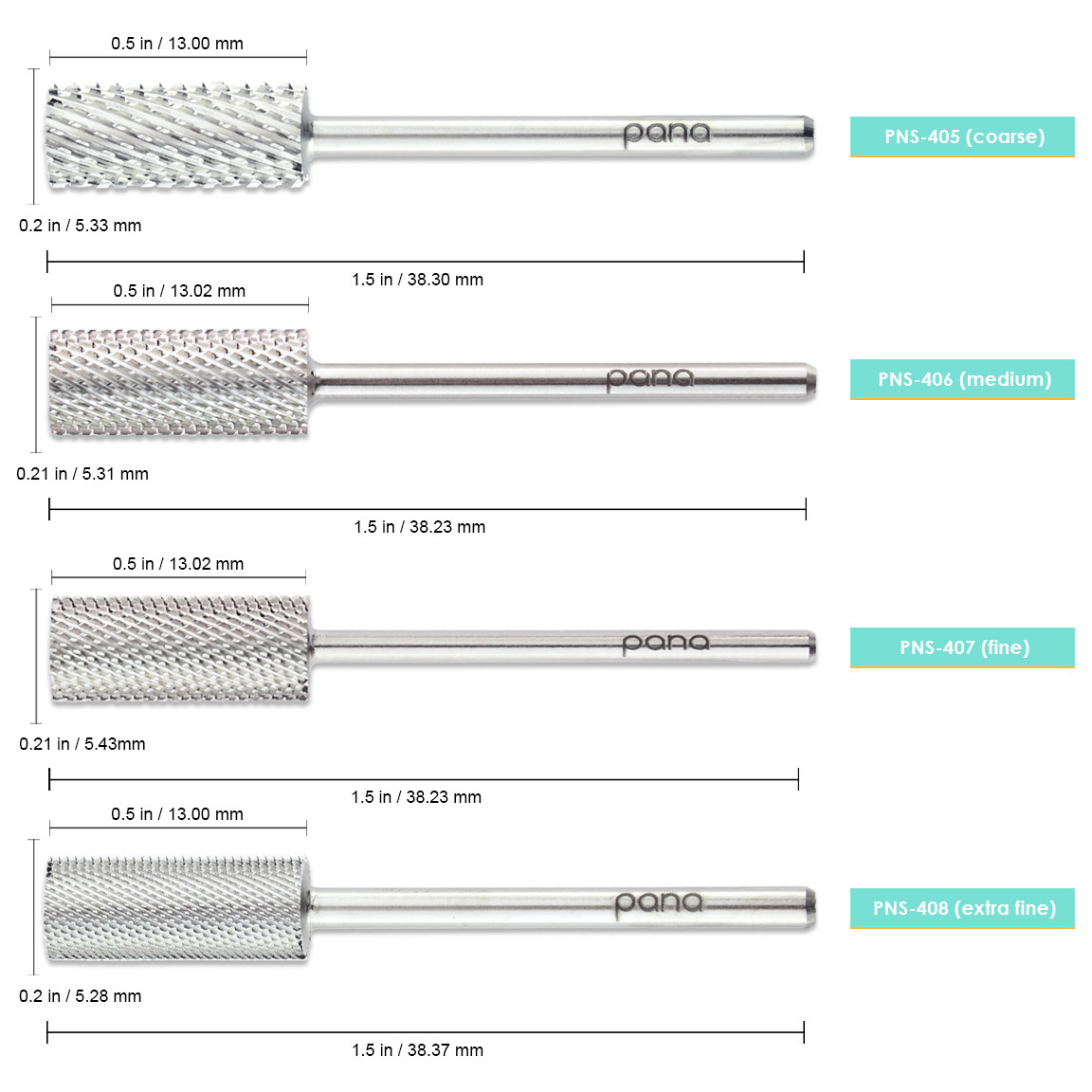 3/32" Flat Top Small Barrel Silver Bit (XF - 5XC)