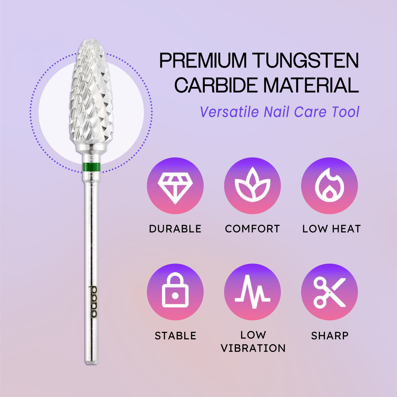 3/32" Flame Shaped Silver Carbide Bit (F - C)