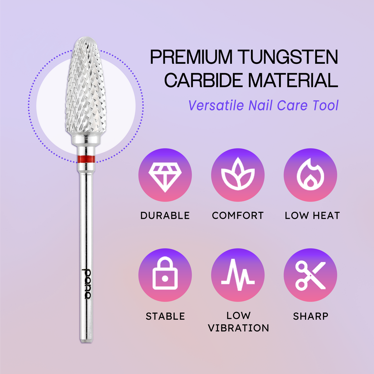 3/32" Flame Shaped Silver Carbide Bit (F - C)