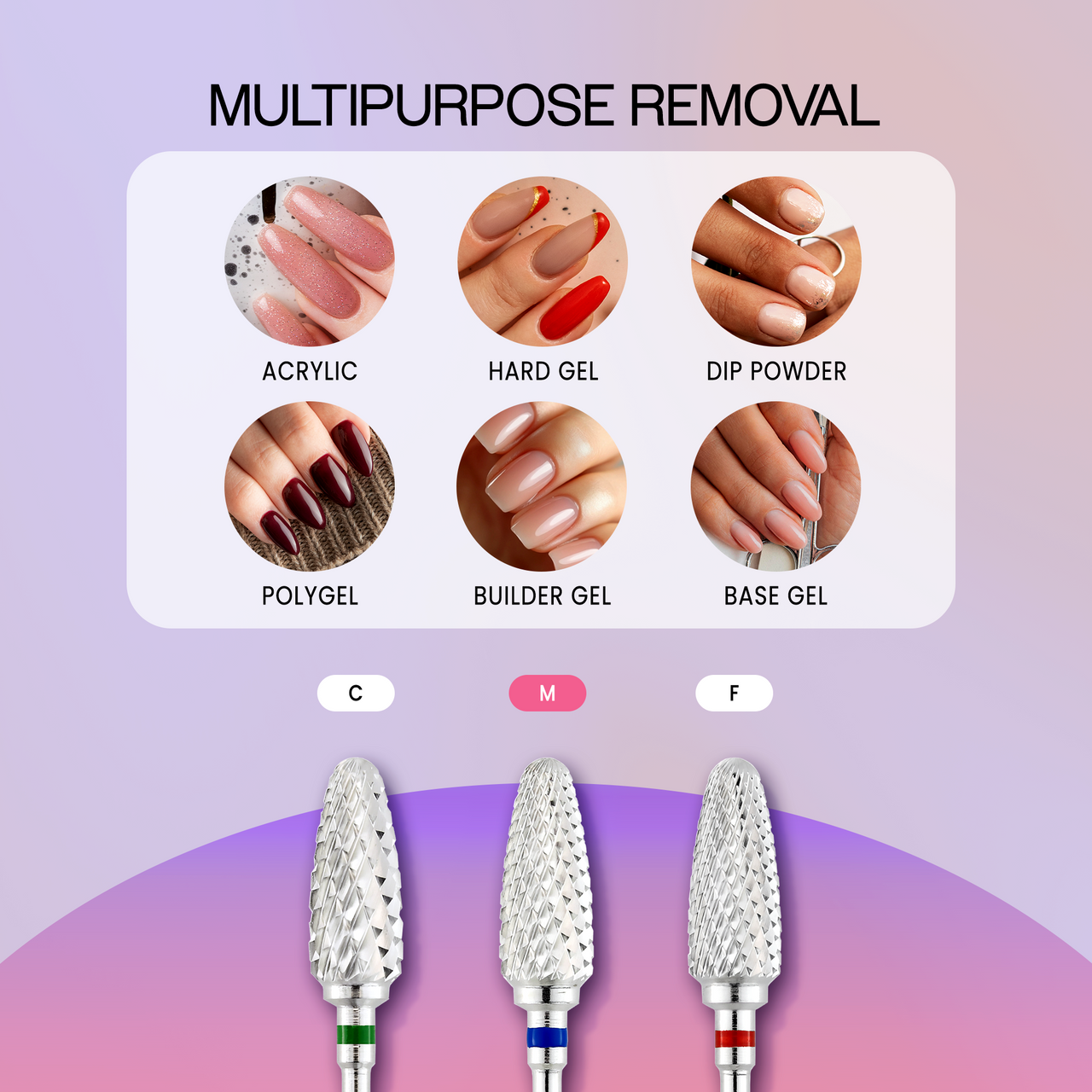 3/32" Flame Shaped Silver Carbide Bit (F - C)