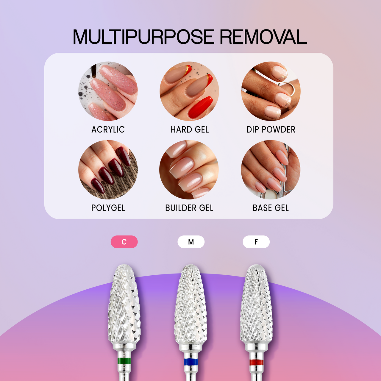 3/32" Flame Shaped Silver Carbide Bit (F - C)