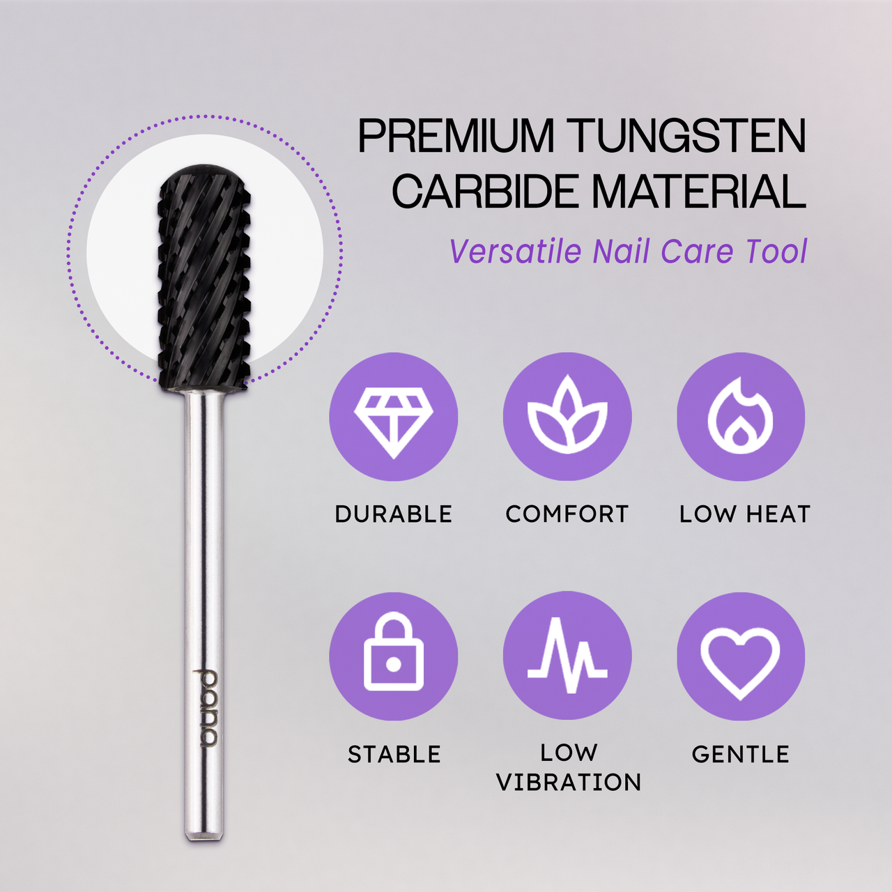3/32" Smooth Top Small Barrel DLC Black Carbide Bit (XF - 5XC)