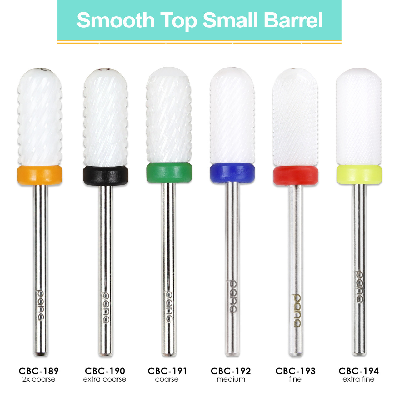 3/32" Smooth Top Small Barrel White Ceramic Bit (XF - 2XC)