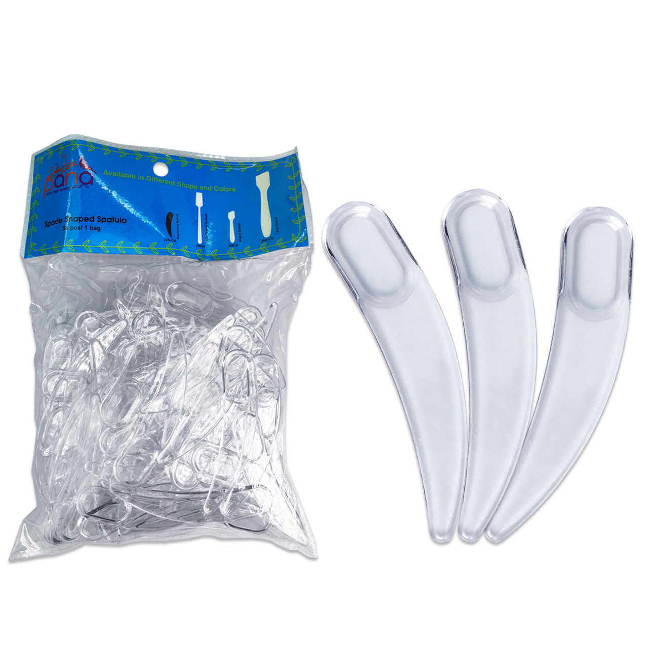 Curved Boomerang Disposable Plastic Spatulas (100ct)