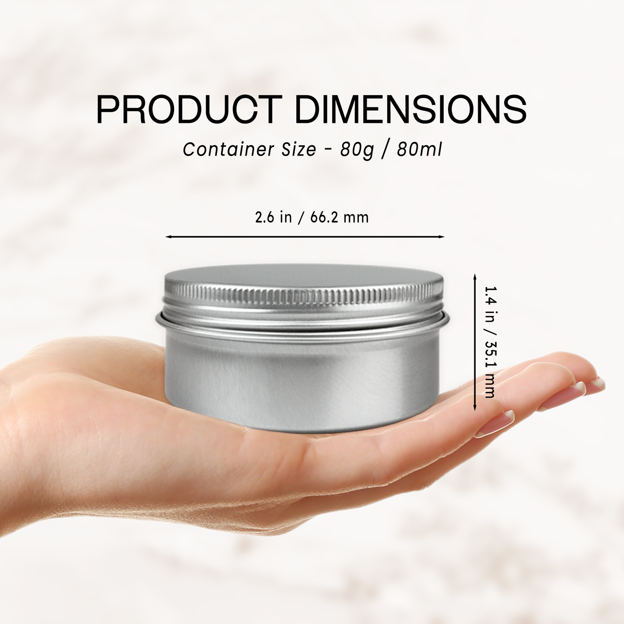 Aluminum Tin Jars with Screw Top Lids