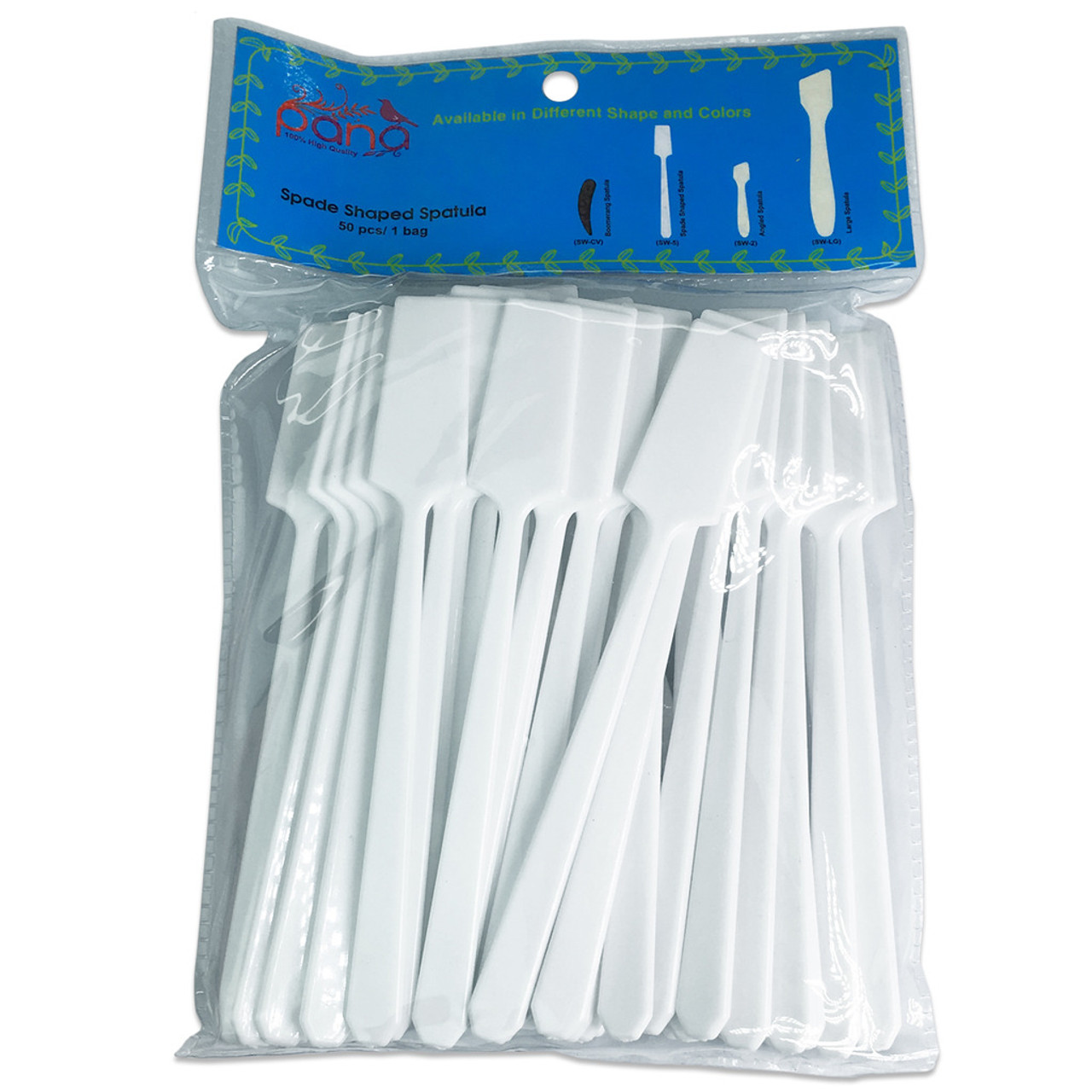 Large Spade Disposable Plastic Spatulas (50ct)