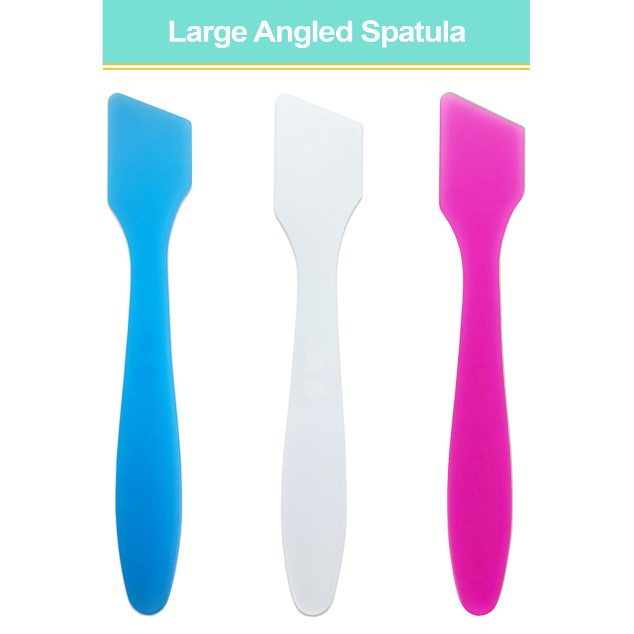Large Angled Disposable Plastic Spatulas (10ct)