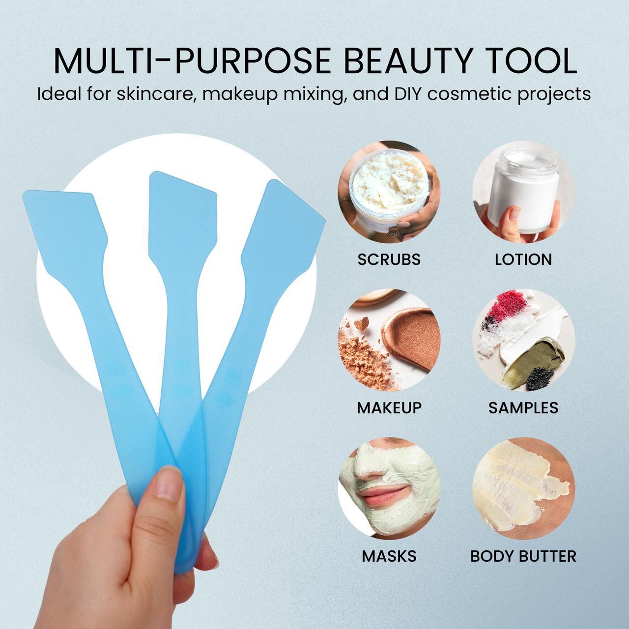 Large Angled Disposable Plastic Spatulas (10ct)