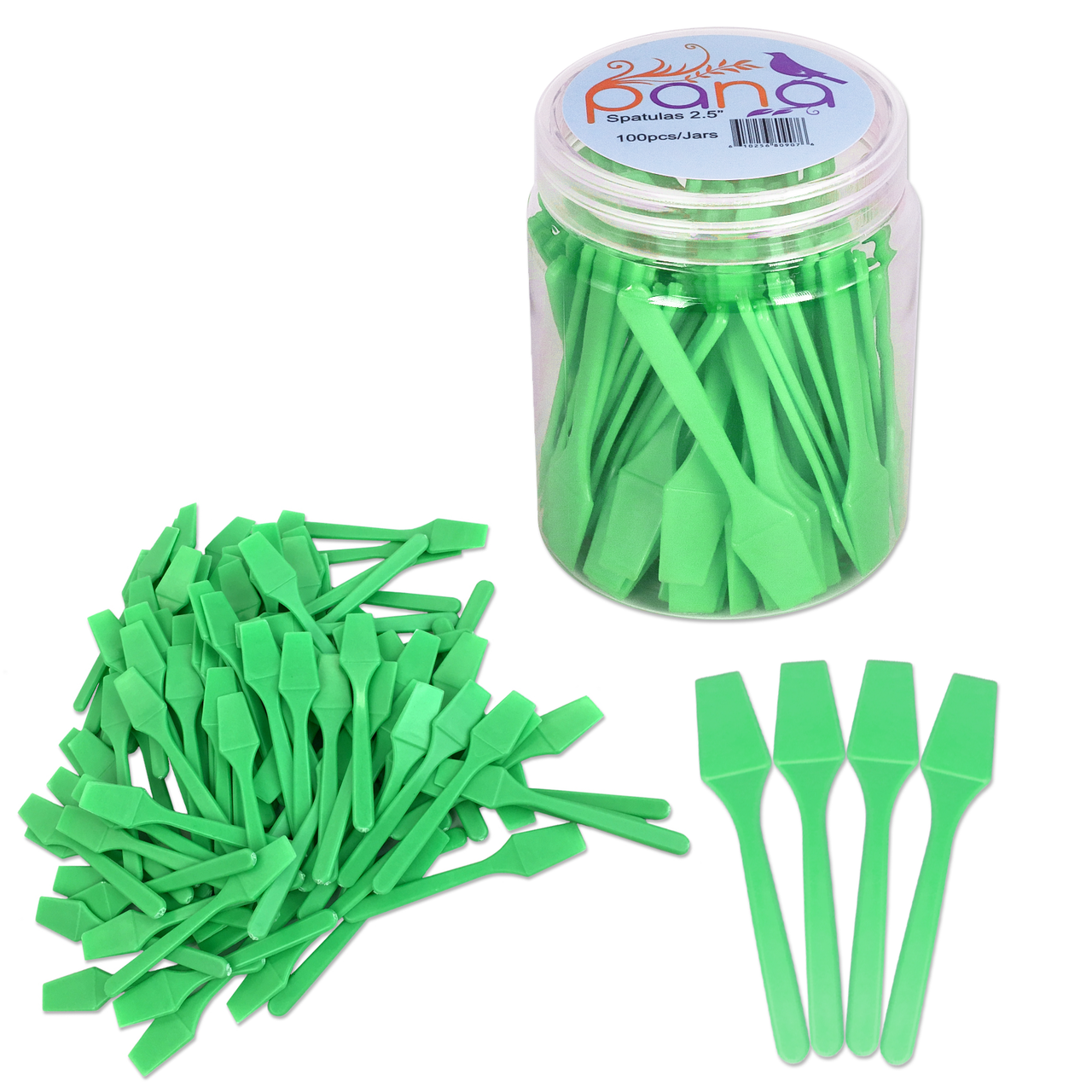 Small Spade Disposable Plastic Spatulas (100ct)