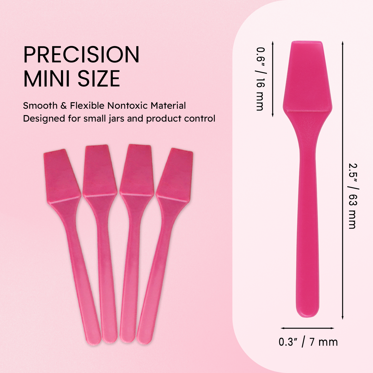 Small Spade Disposable Plastic Spatulas (100ct)