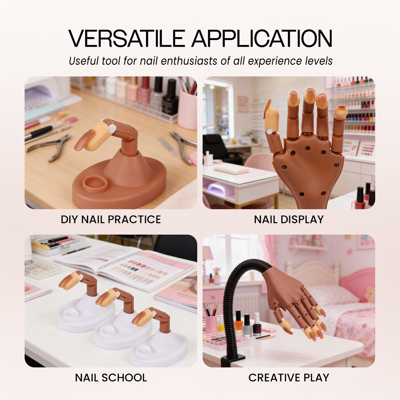Practice Hand Nail Tips Refill Pack (100ct)