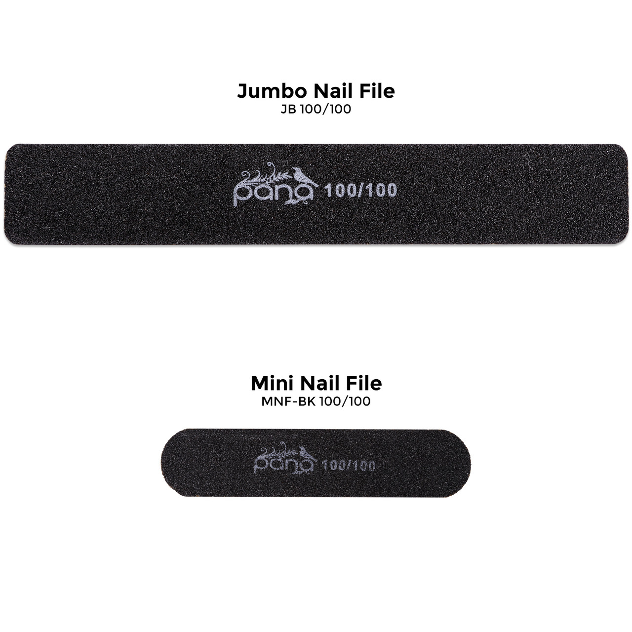 Jumbo Double Sided Emery Board Nail Files - White (Grits: 80/80 to 180/180)