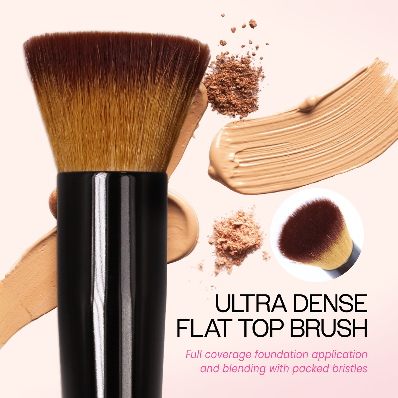 Pana Brand Brown Hair Powder Brush (Professional Quality)