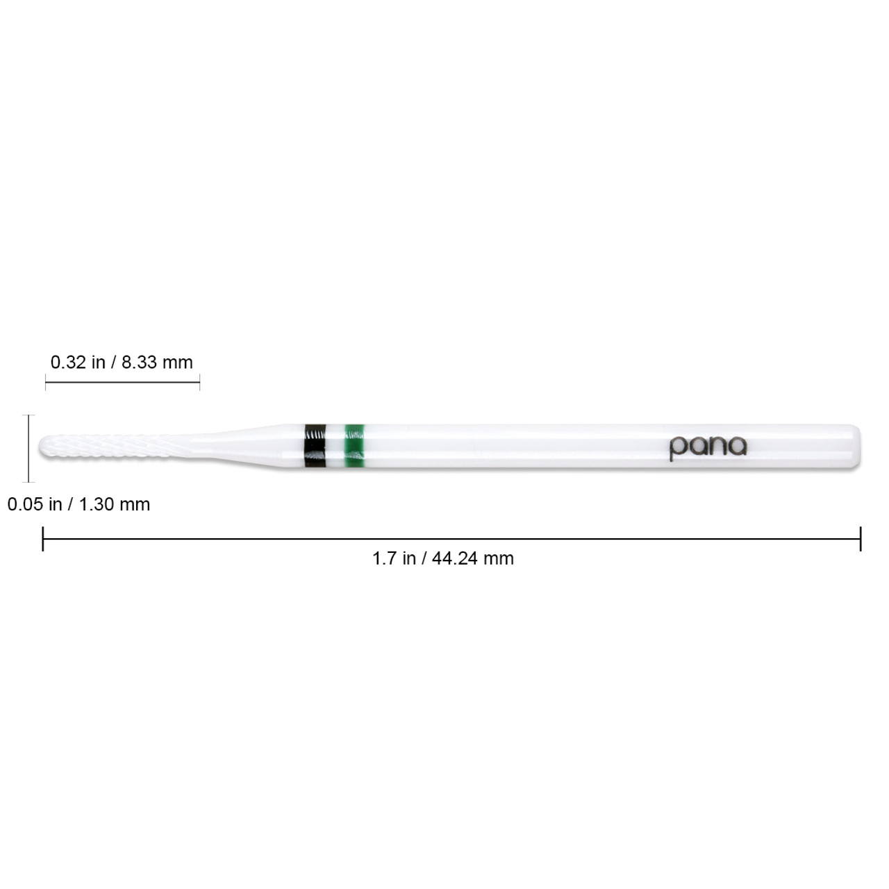 3/32" UNC Round Tip White Ceramic Drill Bit