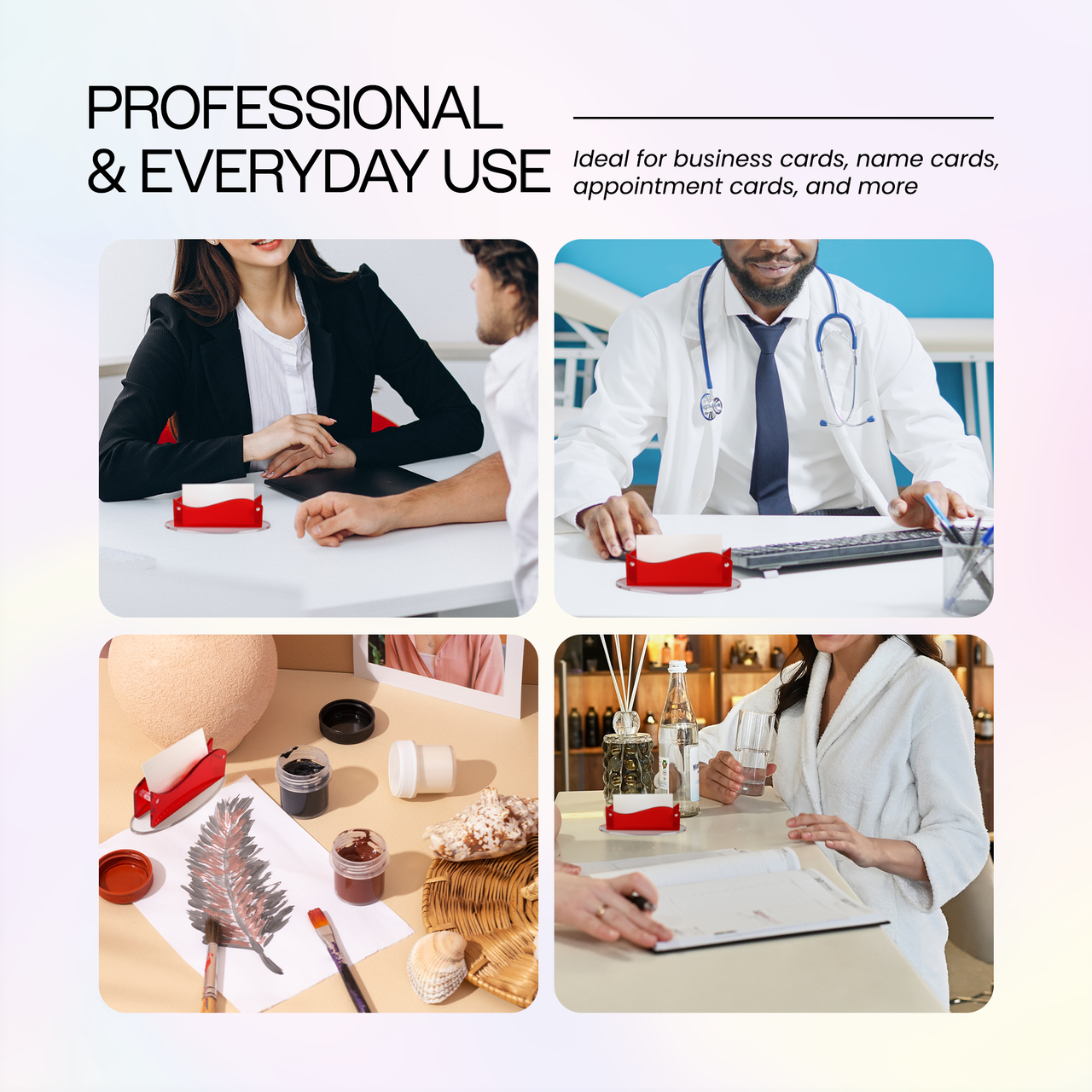 Business Card Holder - Modern Style