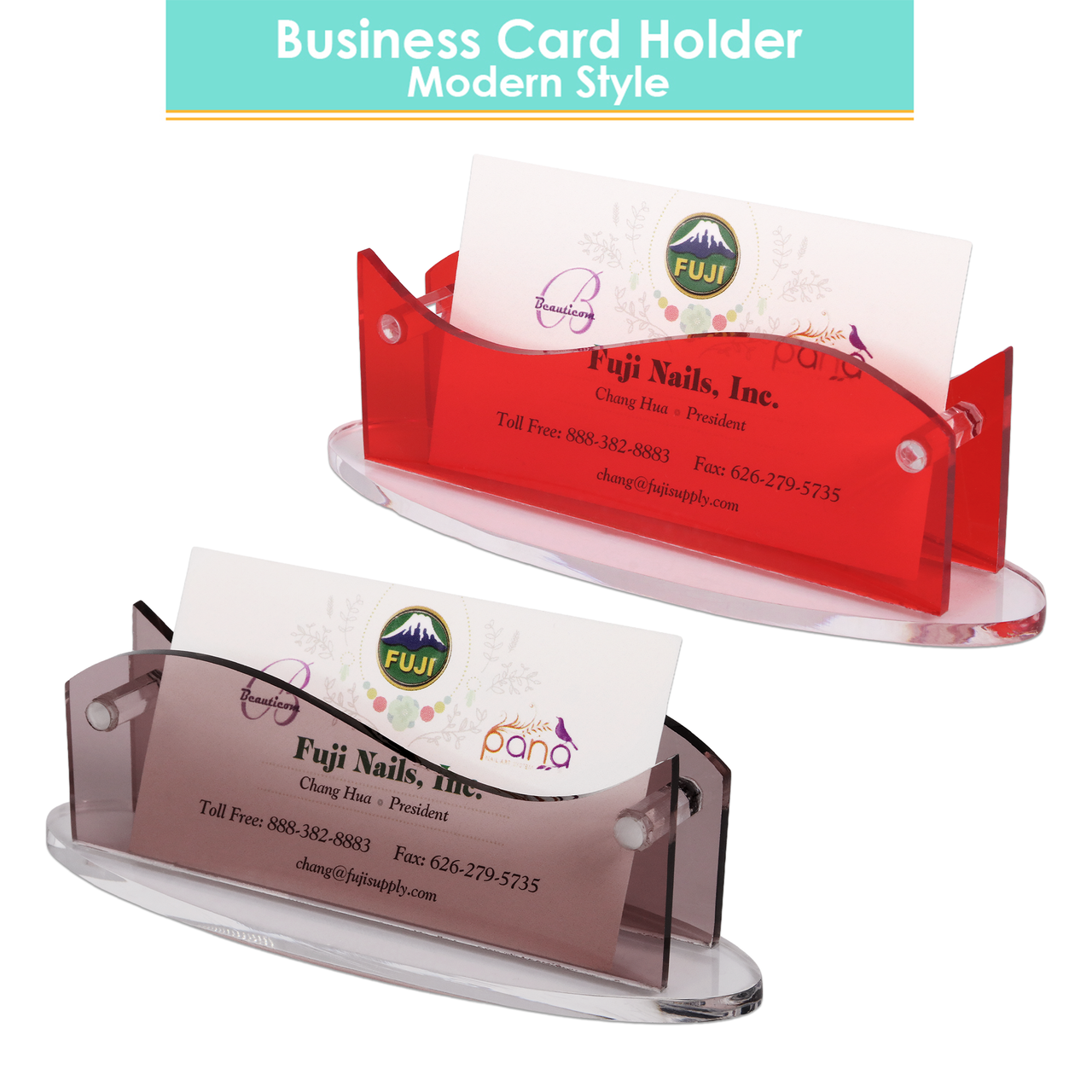 Business Card Holder - Modern Style