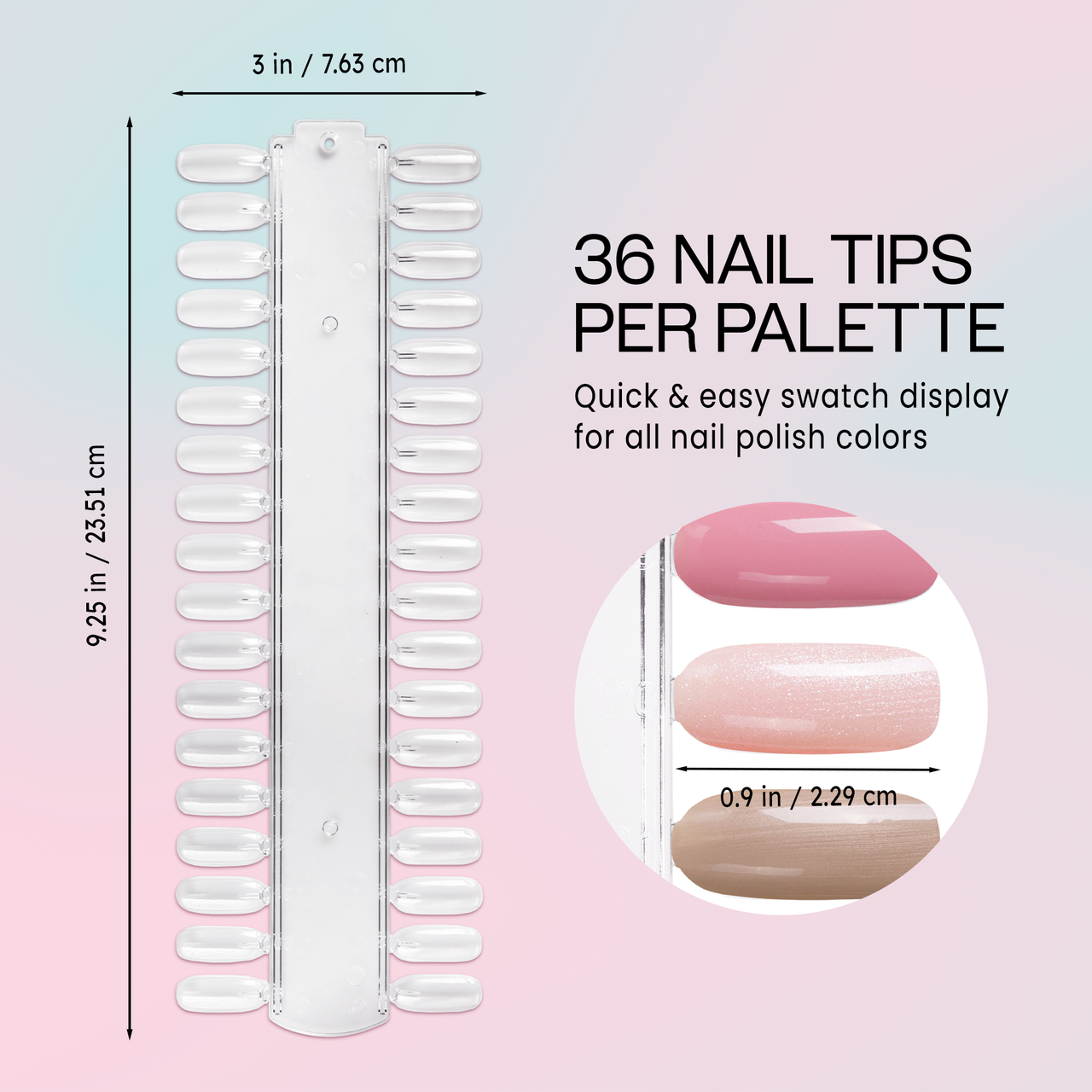 36 Tip Nail Palette Card