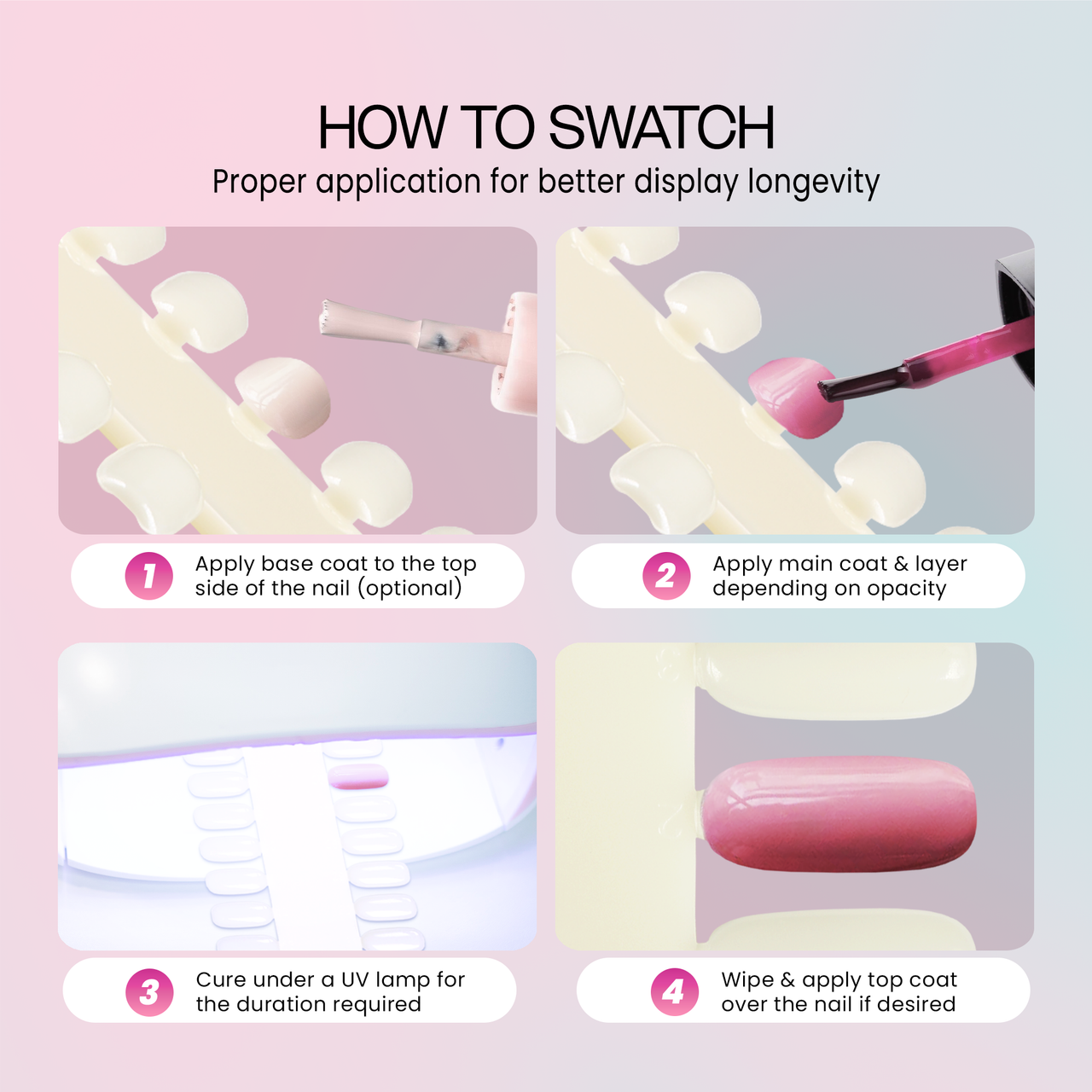 36 Tip Nail Palette Card