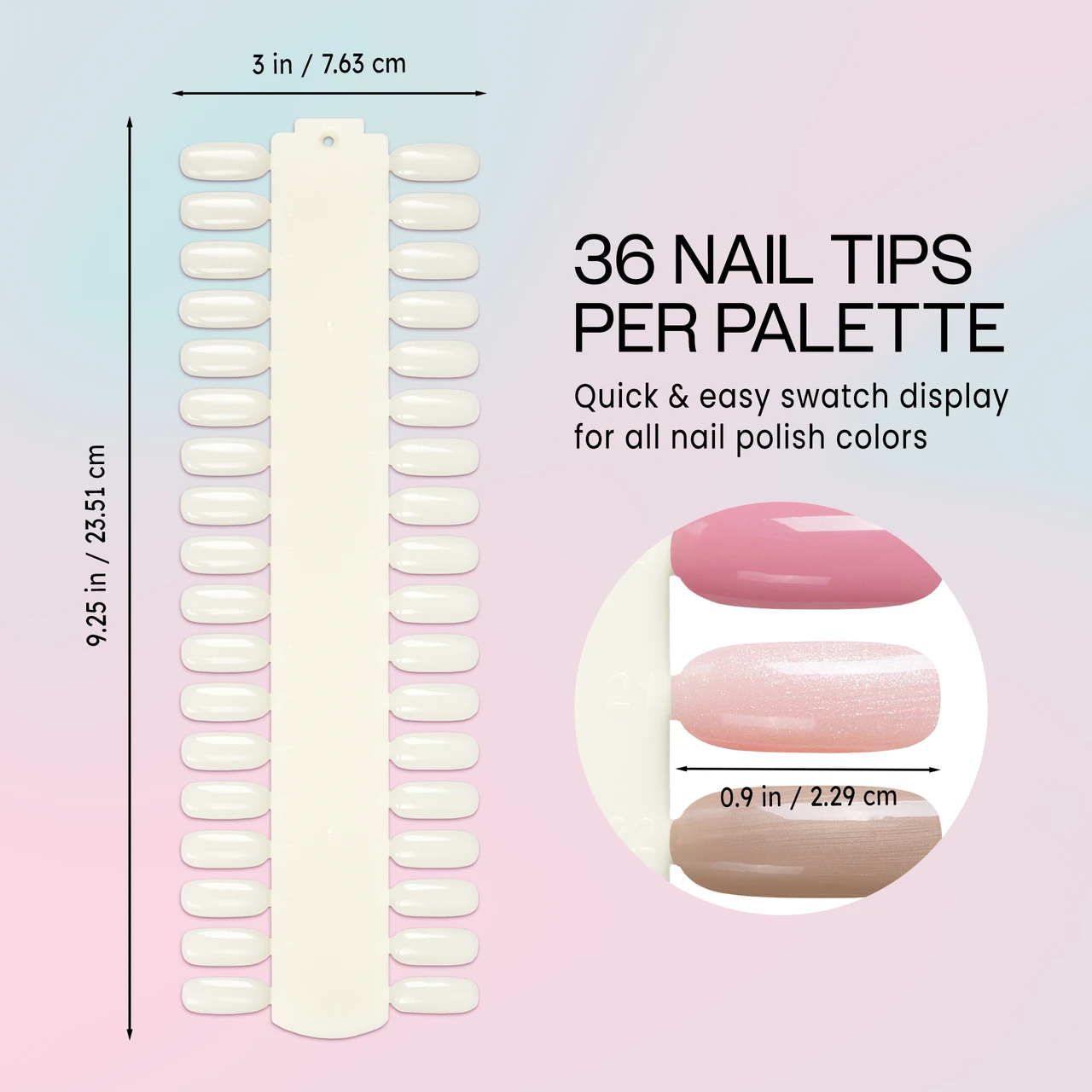 36 Tip Nail Palette Card