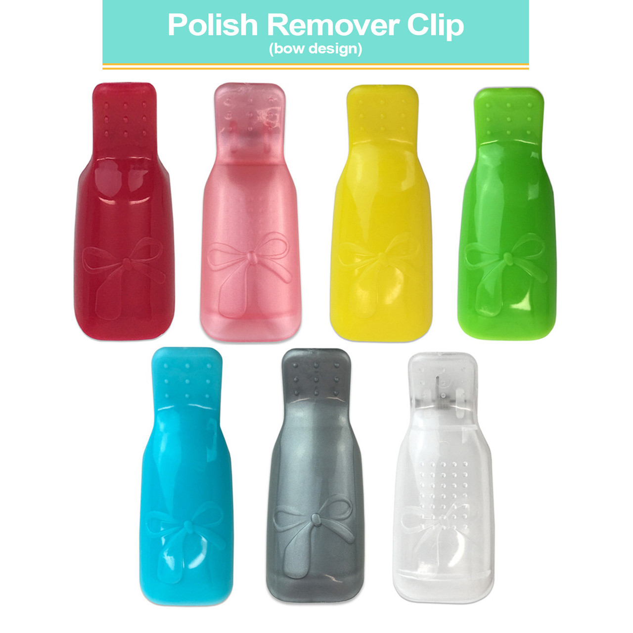 Reusable Polish Remover Clip (Bow Design)