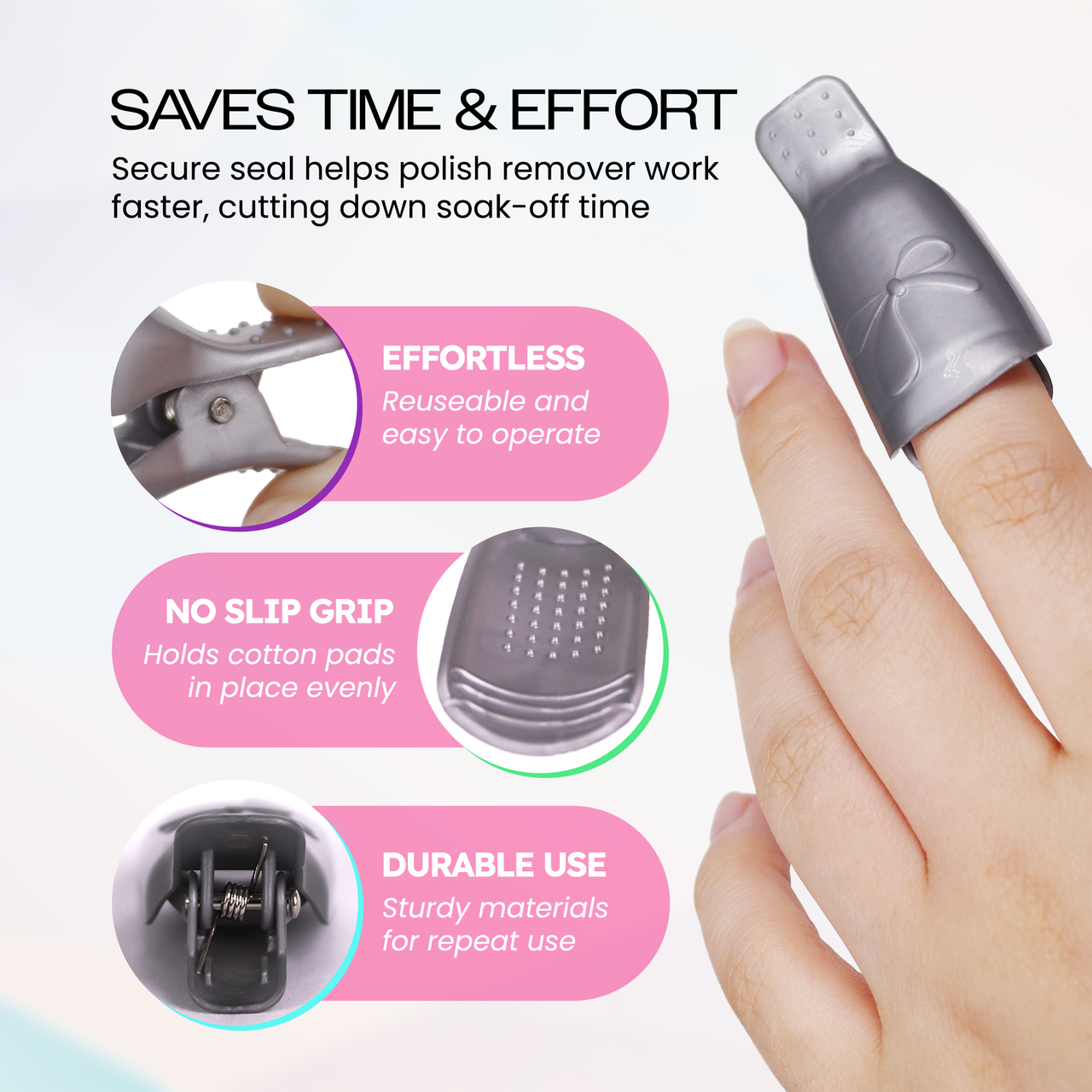 Reusable Polish Remover Clip (Bow Design)