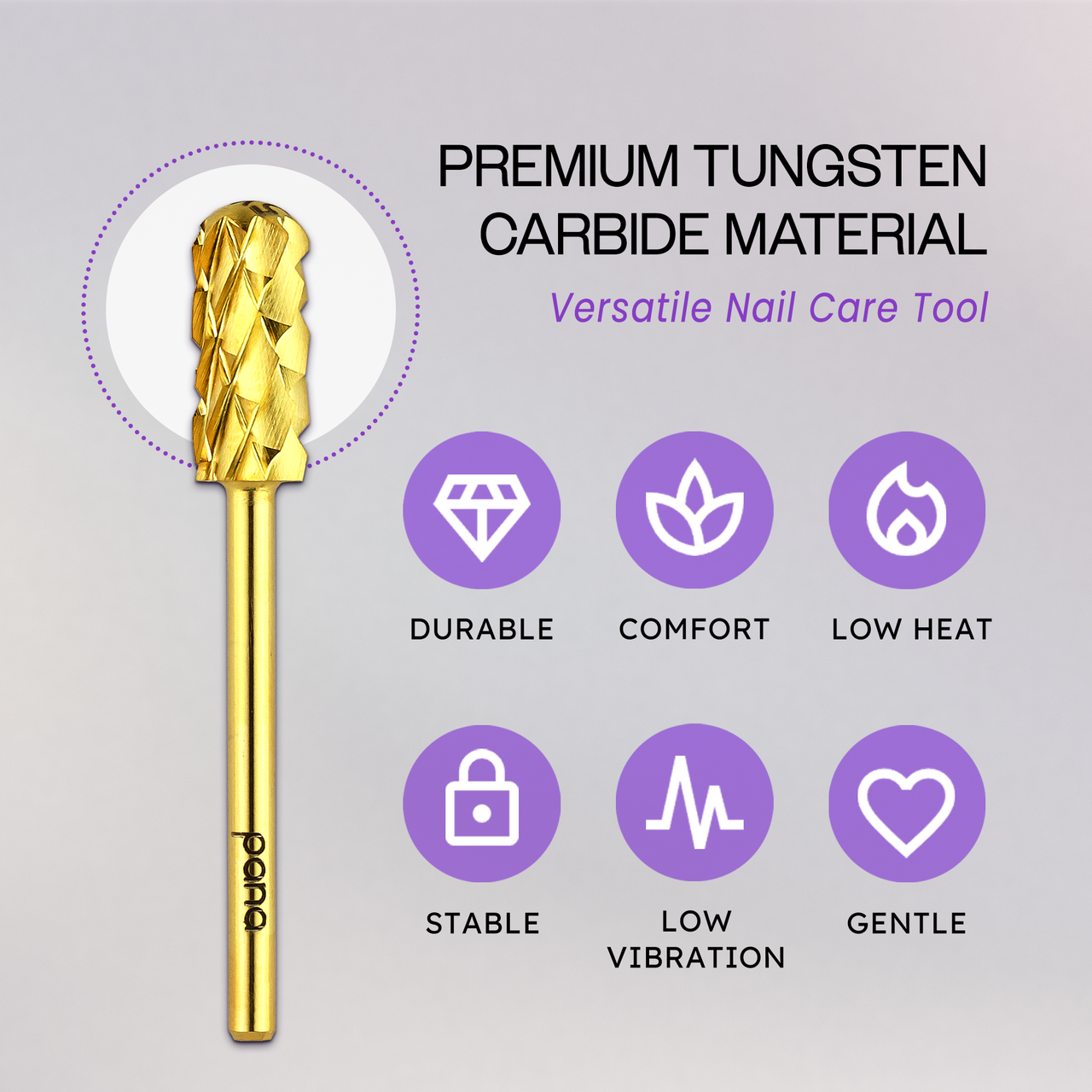 3/32" Smooth Top Small Barrel Gold Carbide Bit (XF - 5XC) 3/32" Smooth Top Small Barrel Gold Carbide Bit (XF - 5XC)