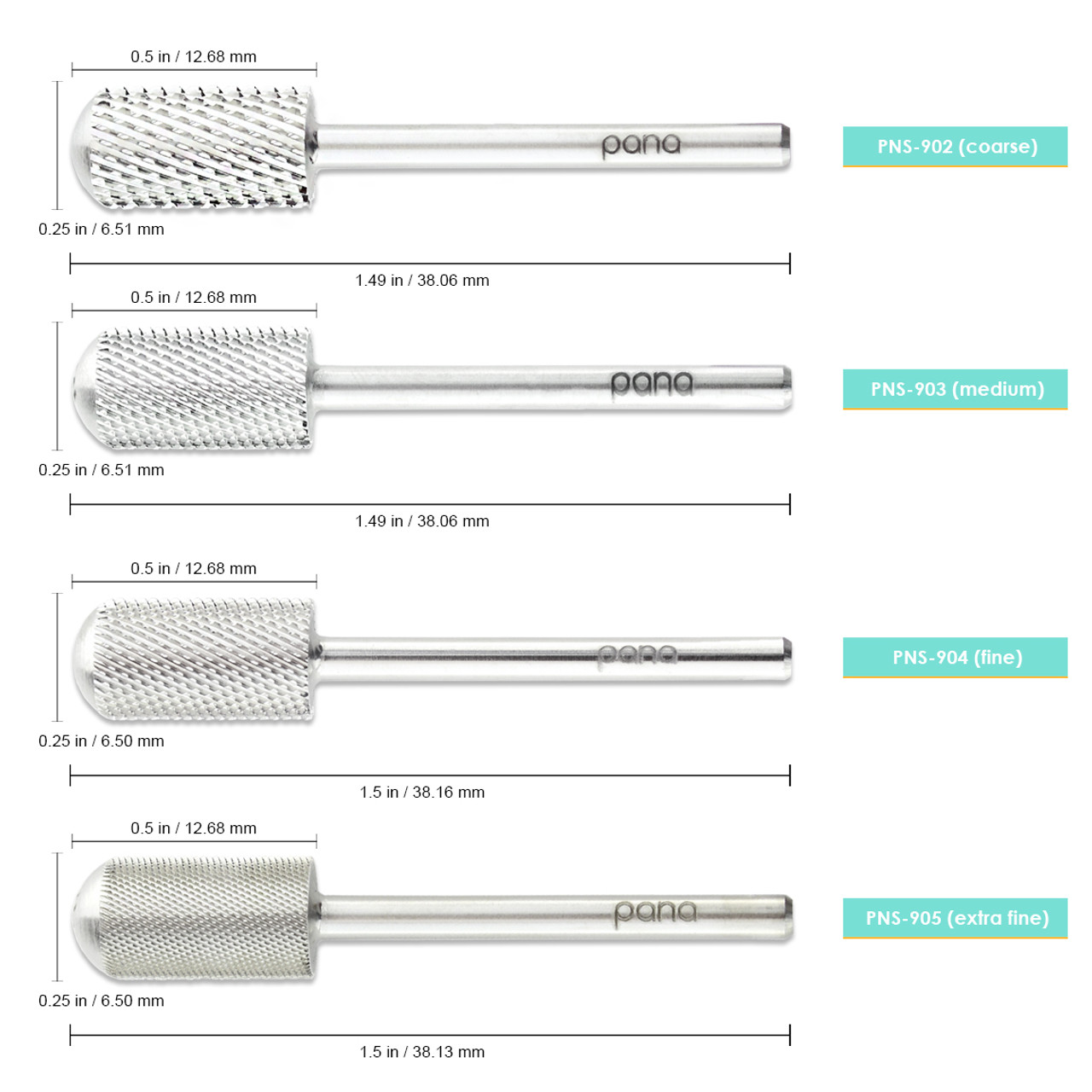 3/32" Smooth Top Large Barrel Silver Carbide Bit (XF - 5XC)