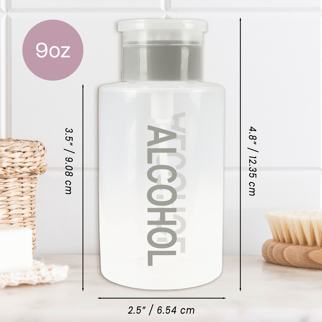 9oz. Push Down Liquid Dispenser Bottle