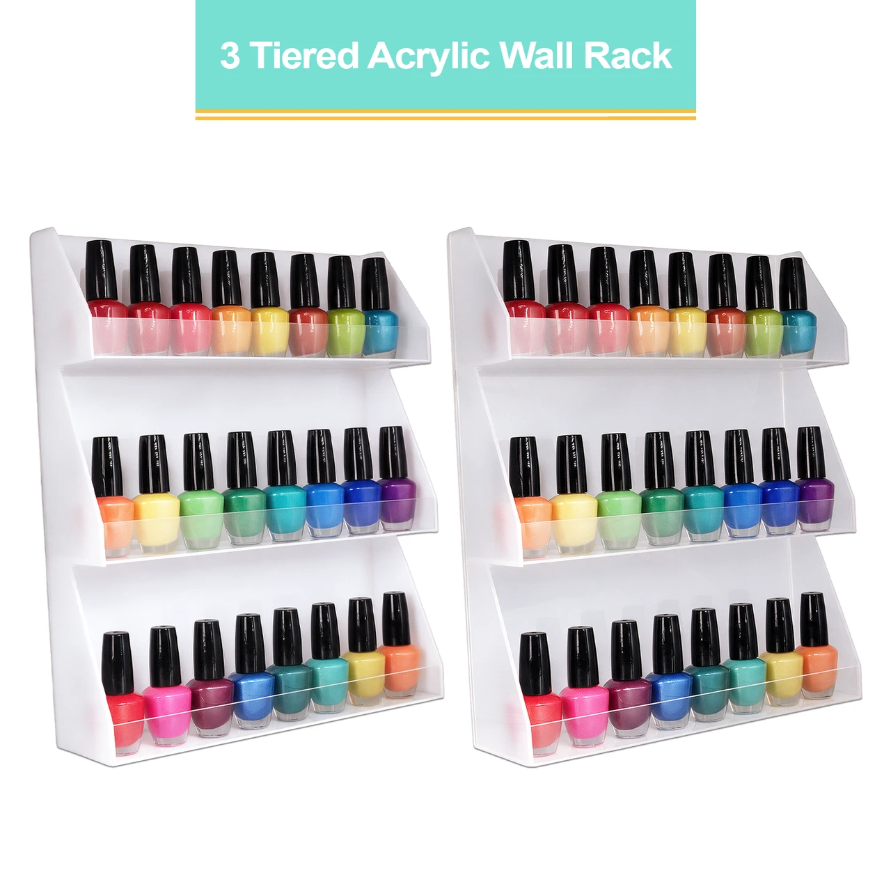 3-Tiered Acrylic Wall Rack