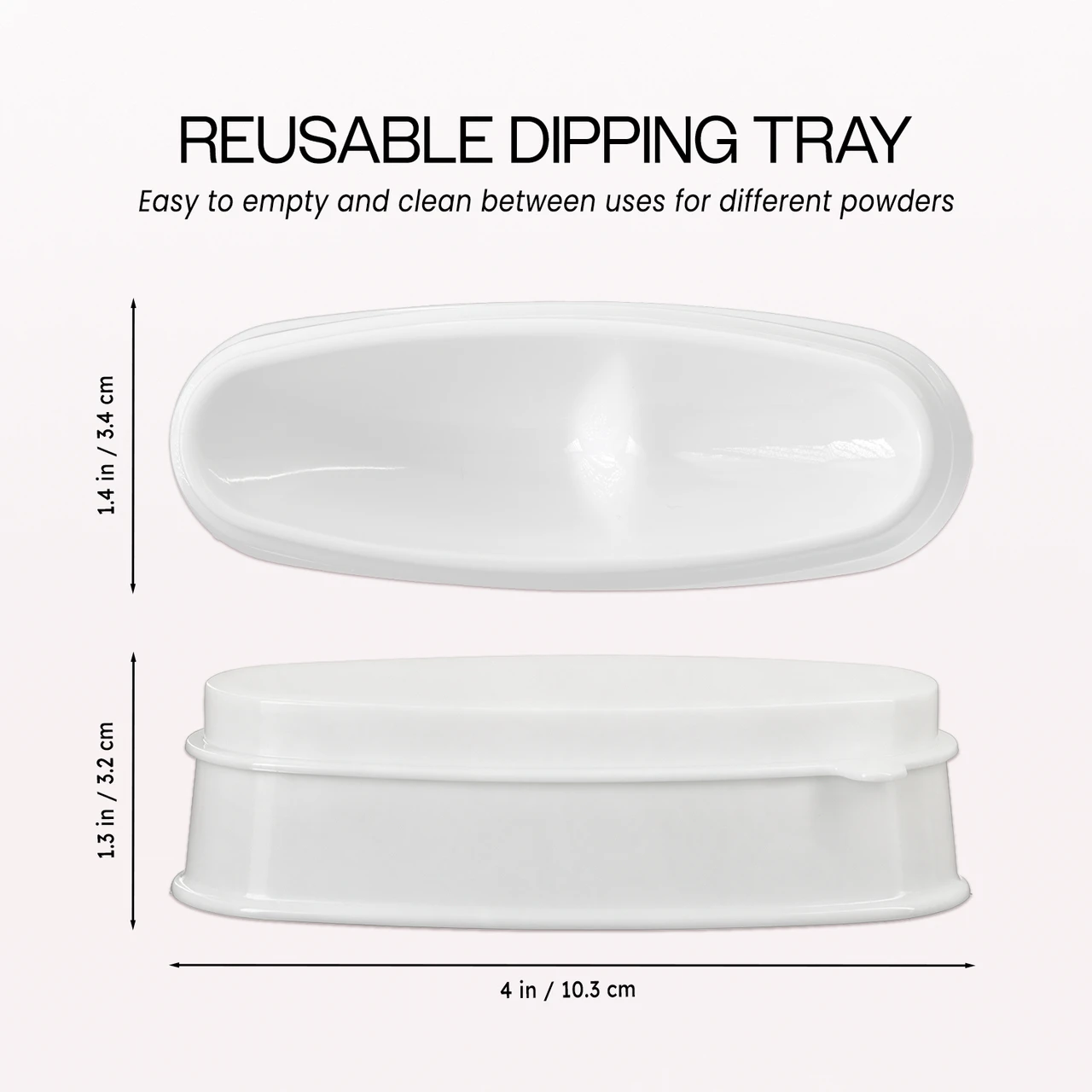 Acrylic French Nail Dip Powder Catch Tray and Lid
