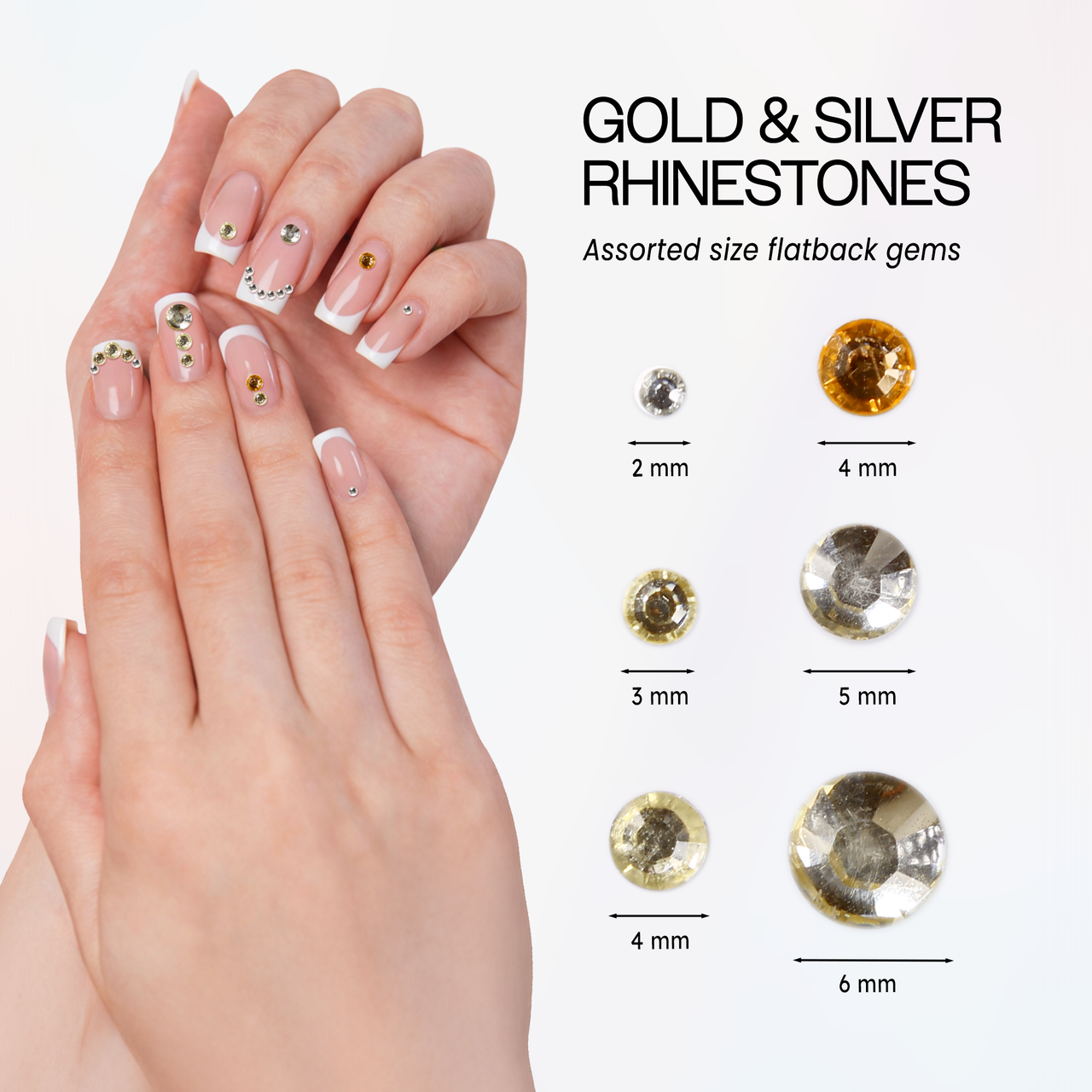 Assorted Shape & Color Crystal Rhinestones