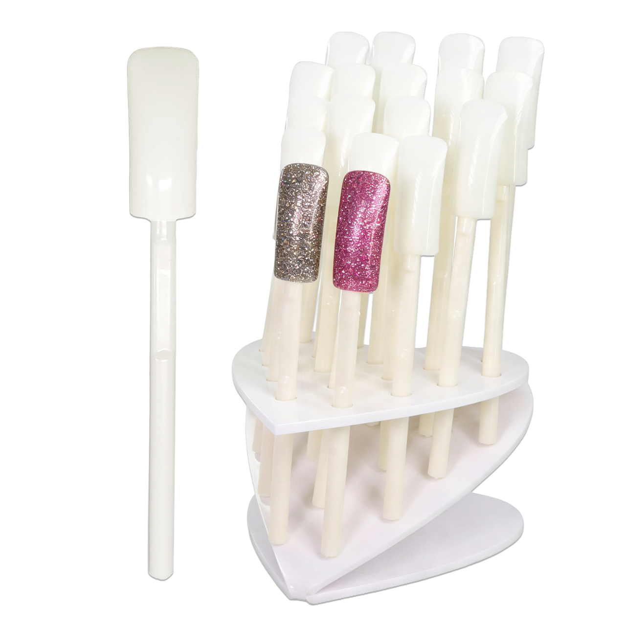 18 Tip Stick Heart Shape Display Stand