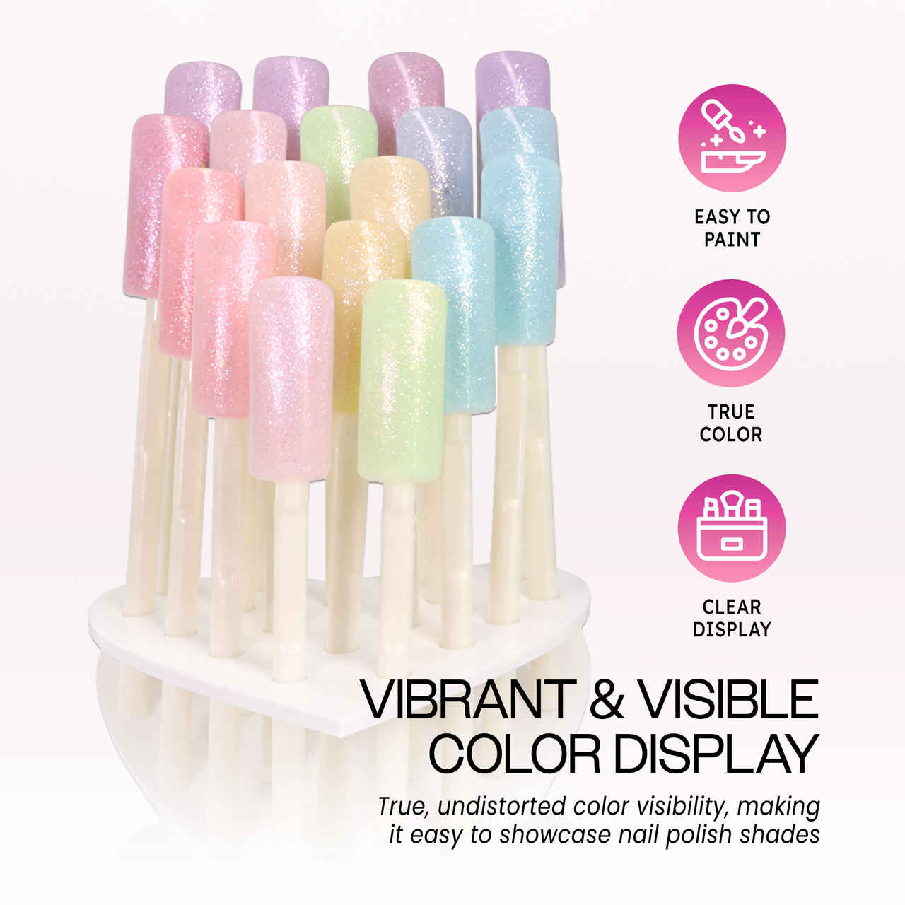 18 Tip Stick Heart Shape Display Stand