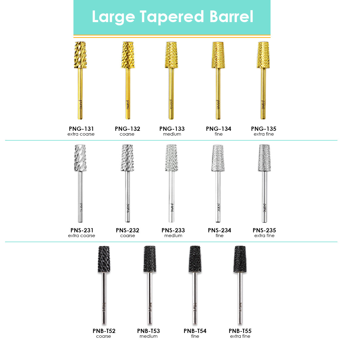 3/32” Tapered Barrel Silver Carbide Bit (XF - XC)