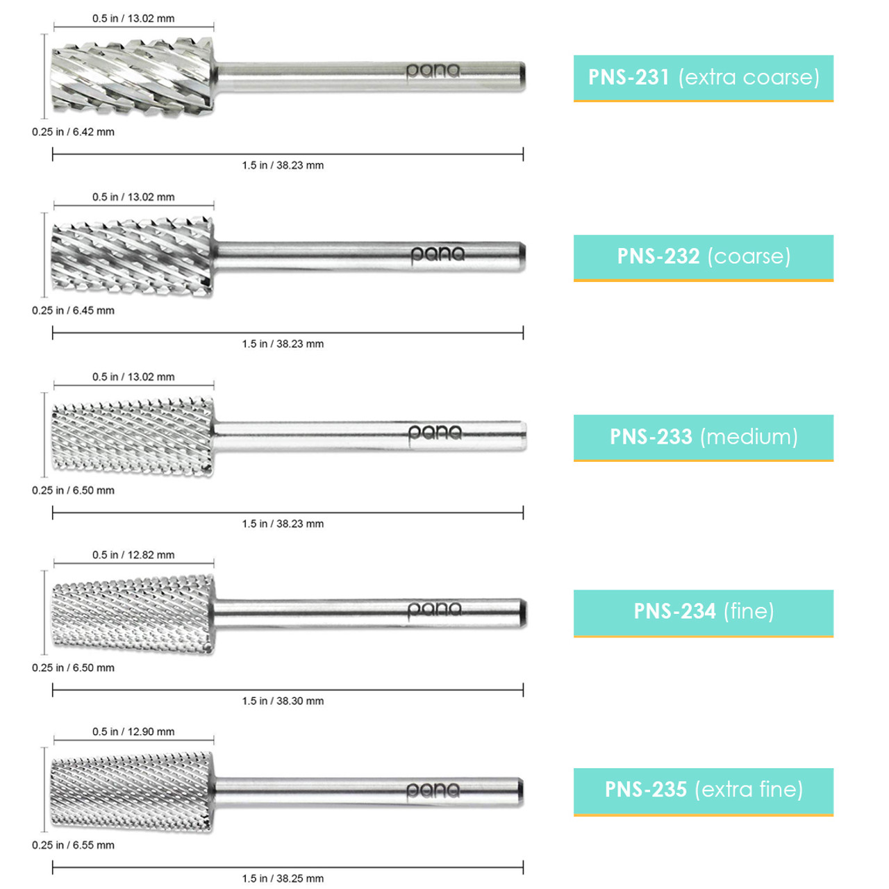 3/32” Tapered Barrel Silver Carbide Bit (XF - XC)