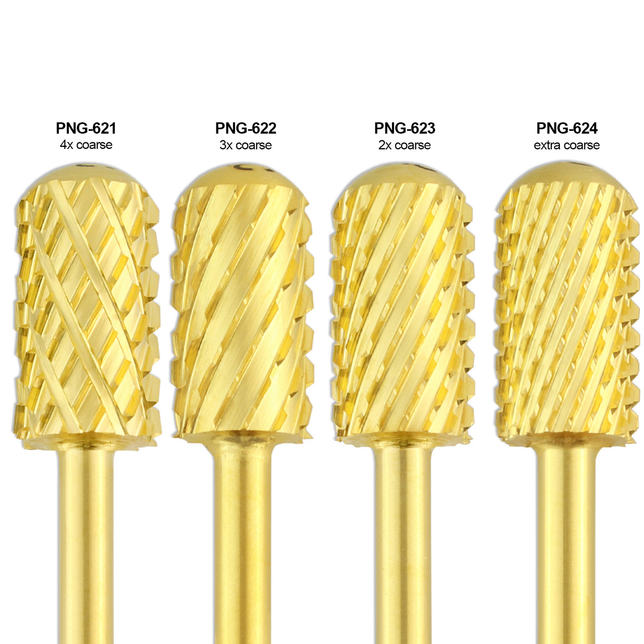 Smooth Top Large Barrel Gold 1/8" Carbide Bit (XF - 4XC)