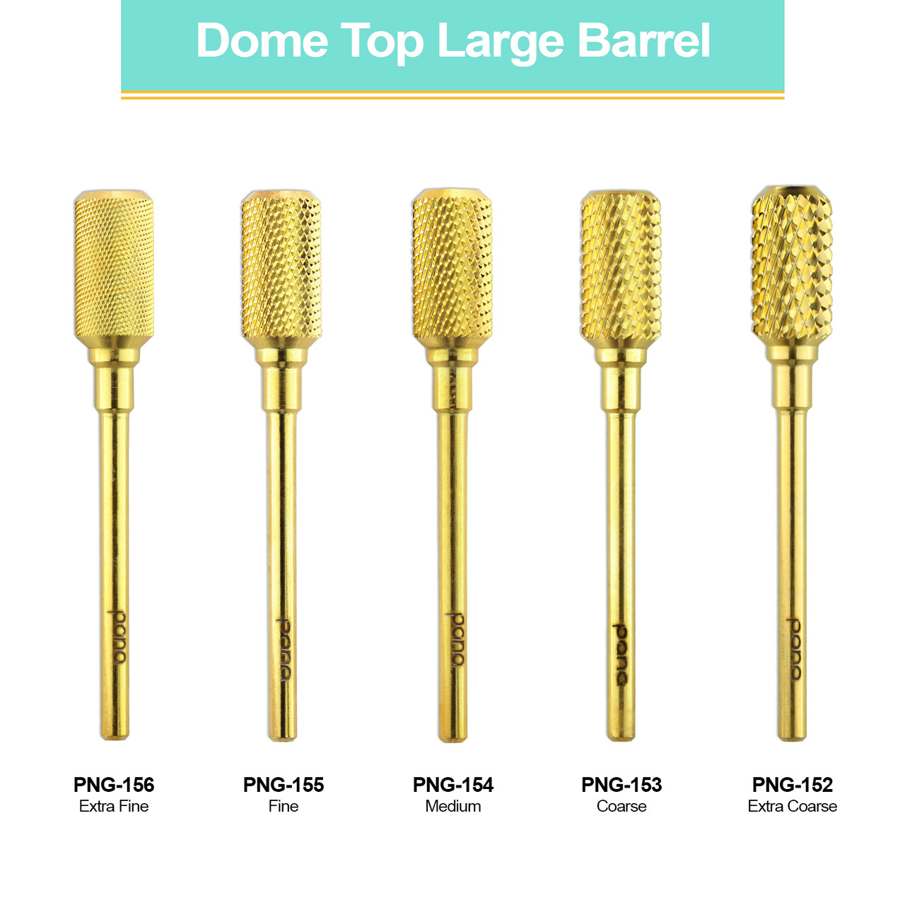 3/32” Dome Top Large Barrel Gold Carbide Bit (XF - XC)