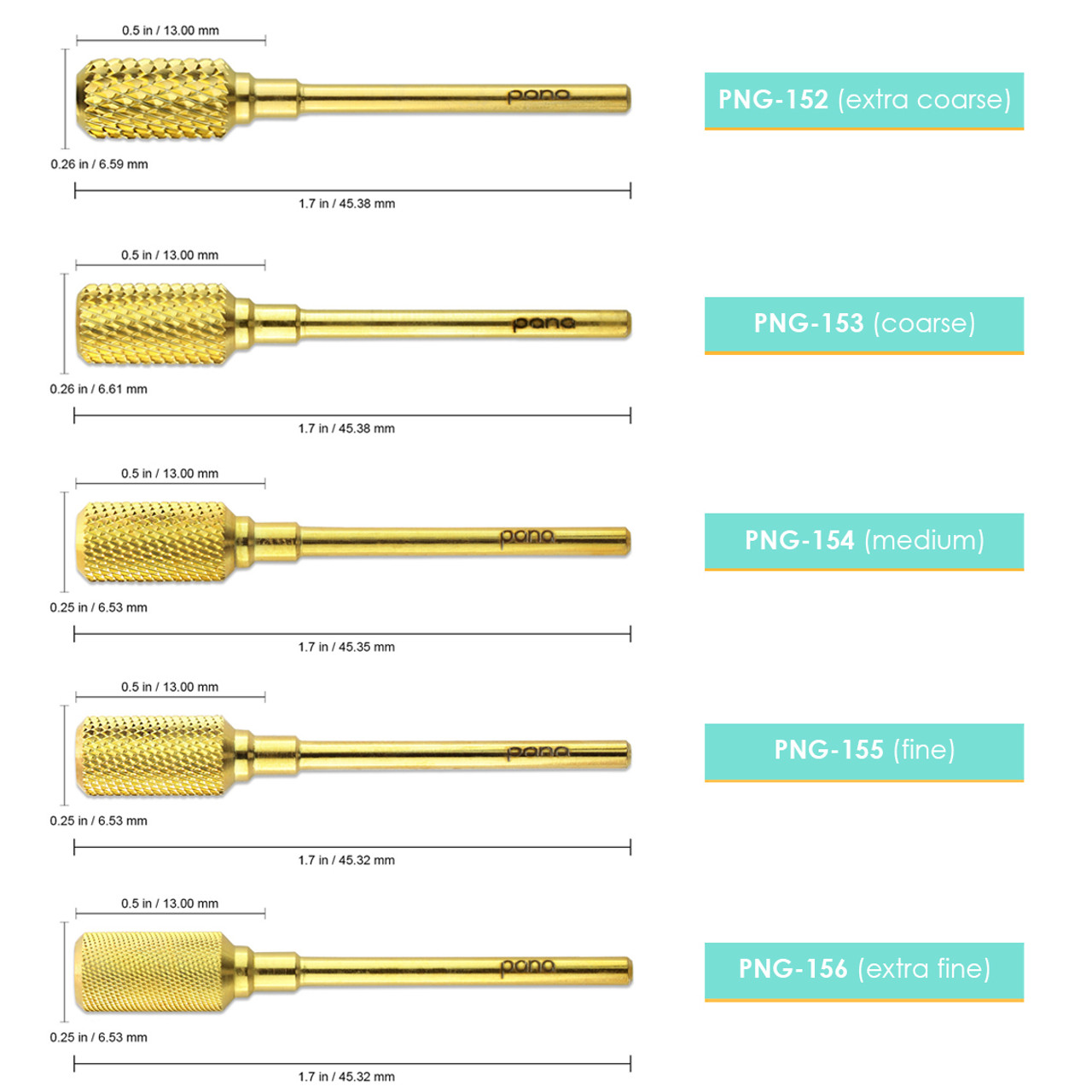 3/32” Dome Top Large Barrel Gold Carbide Bit (XF - XC)