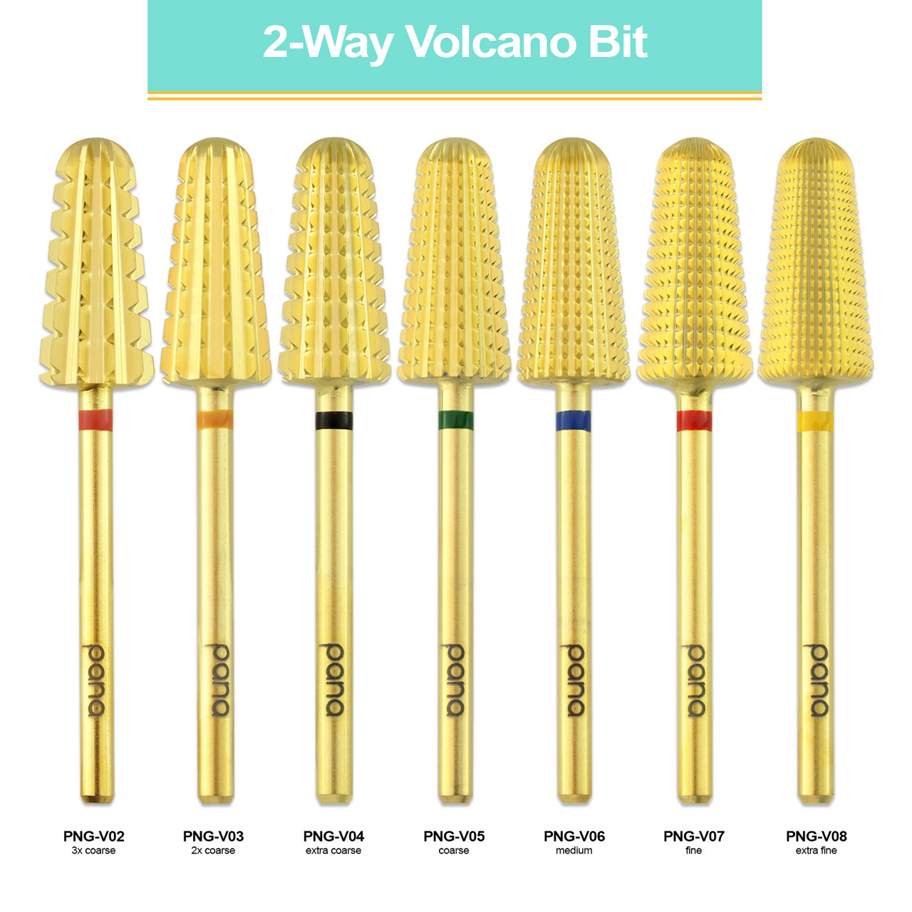 3/32" 2-Way Volcano Gold Carbide Bit (XF - 3XC)