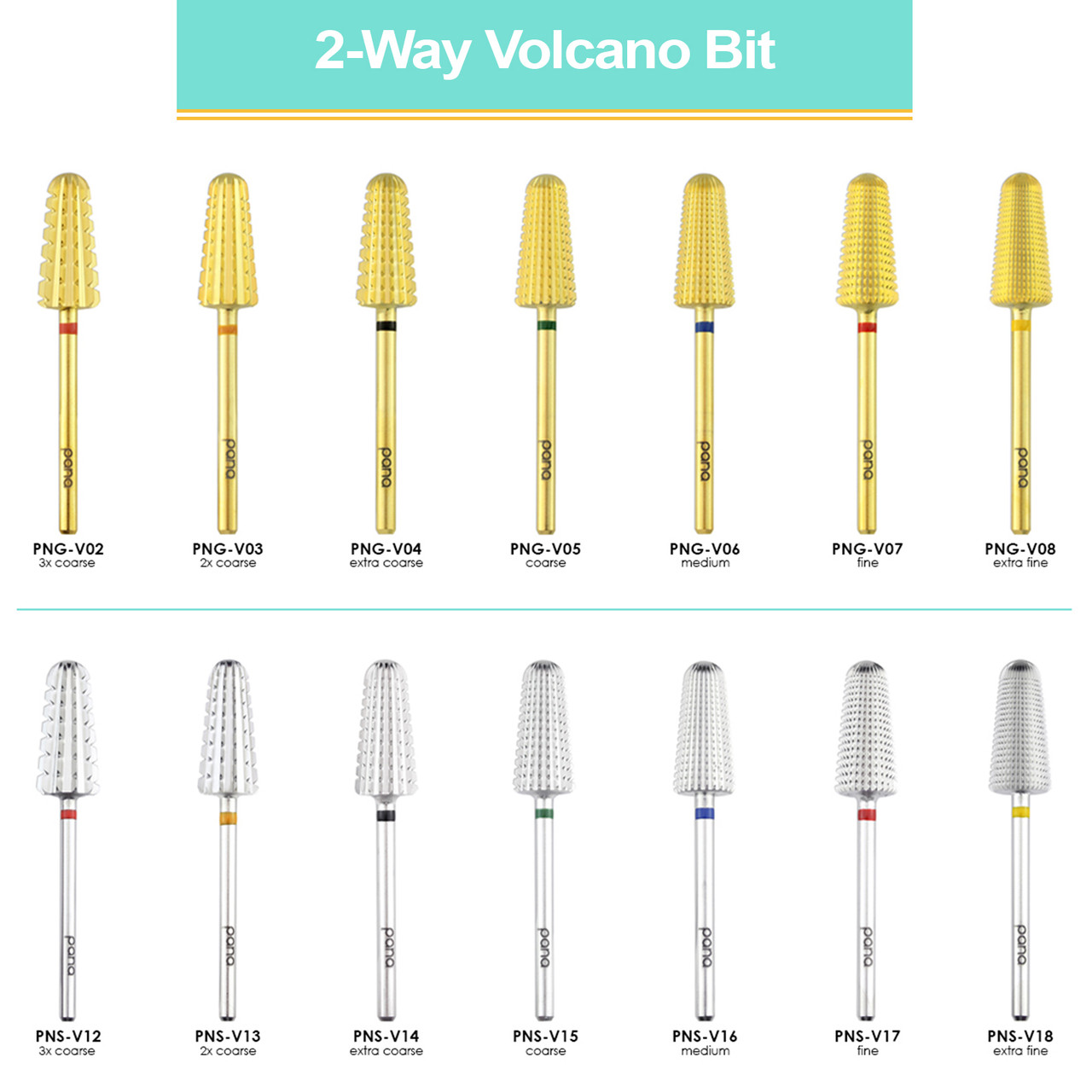 3/32" 2-Way Volcano Gold Carbide Bit (XF - 3XC)